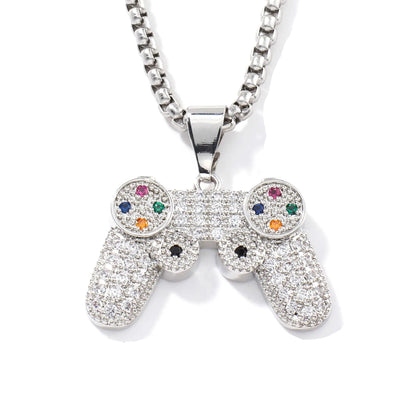 RAKOL Trendy Gamepad Stainless Steel Necklace