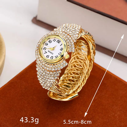 Gold Crystal Accent Women’s Watch – Petite. Chic. Beautifully Bold.