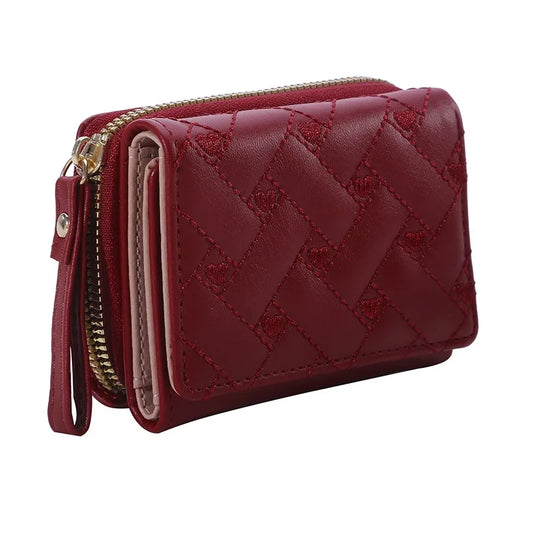 Mini Tri-Fold Embroidered Wallet – 2025 Edition