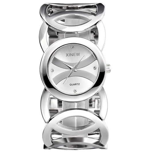 Lunara Bangle Watch – Polished Elegance