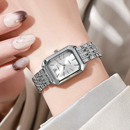 The Vivre Square Timepiece – Women’s Steel Strap Watch