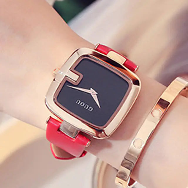 Guou Sophistication in Quartz Square Watch
