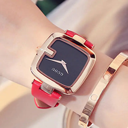 Guou Sophistication in Quartz Square Watch