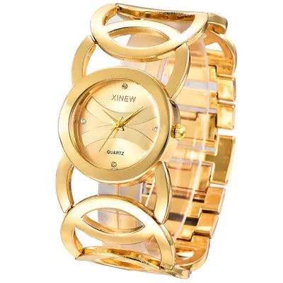 Lunara Bangle Watch – Polished Elegance