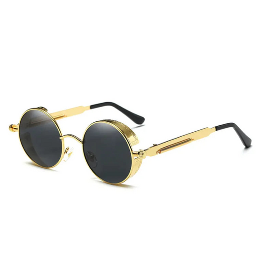 Retro Steampunk Round Sunglasses