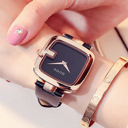 Guou Sophistication in Quartz Square Watch