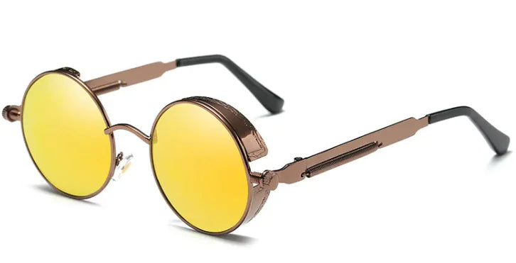 Retro Steampunk Round Sunglasses