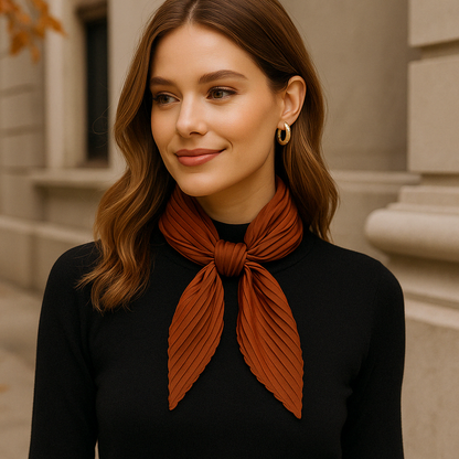 Versatile Pleated Scarf