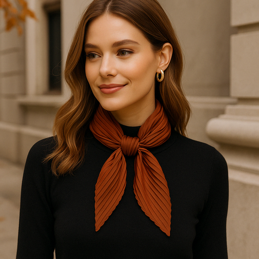 Versatile Pleated Scarf