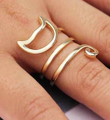 Show Your Love for Cats with the Adjustable Cat Ring